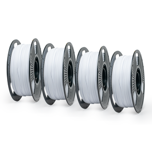 Matte White - Unveil Form Matte PLA Filament 4-Pack (4 × 1kg), With Spools - 1.75mm