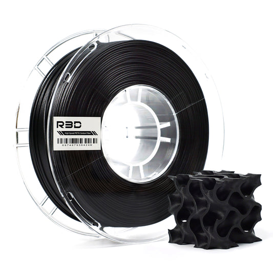 Black - R3D High Speed Carbon Fiber PETG - 1.75mm, 1kg