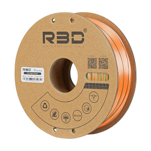 Filament PLA Silk Magic tricolore R3D bleu/vert/orange - 1,75 mm, 1 kg