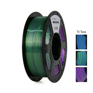 Bleu/Vert/Violet - PLA soie TriTone Unveil Form - 1,75 mm, 1 kg