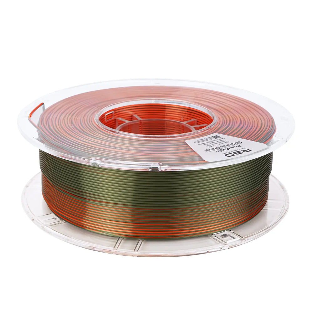 Bronze/Orange - R3D Dual Colour Silk PLA Magic Filament - 1.75mm, 1kg R3D