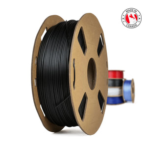 Fibre de carbone - Filament PETG+ fabriqué au Canada - 1,75 mm, 1 kg 