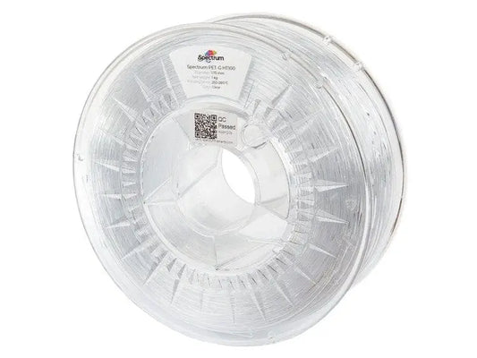 Clear - Spectrum PET-G HT100 Filament - 1.75mm, 1kg