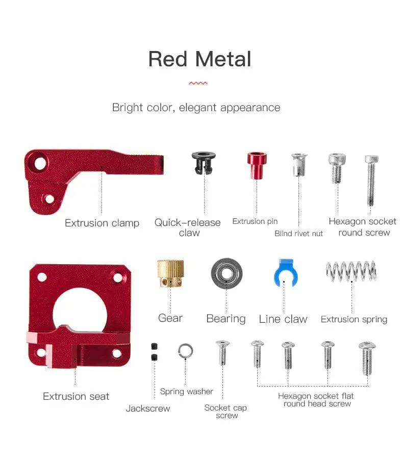 Mécanisme d'extrudeuse tout métal compatible Creality