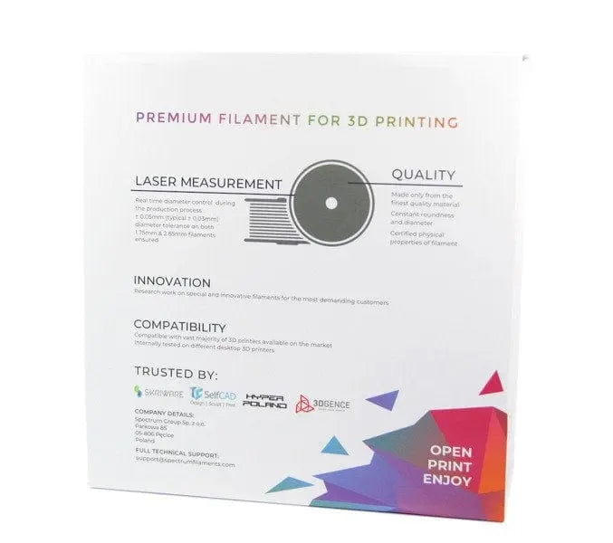 Dark Grey - Spectrum PLA Tough Filament - 1.75mm, 1kg