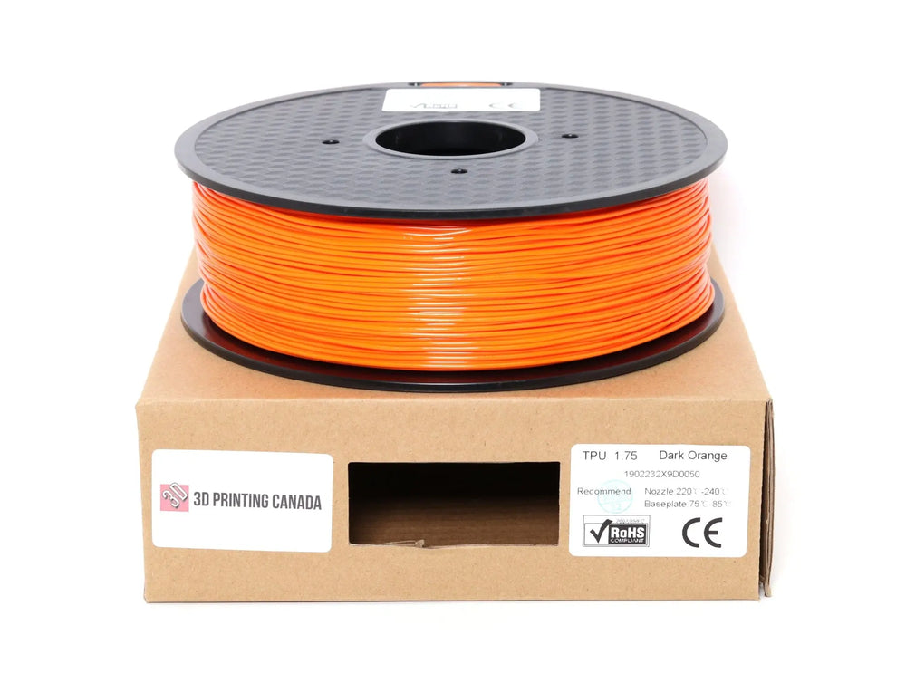 Dark Orange - Standard TPU Filament - 1.75mm, 1kg