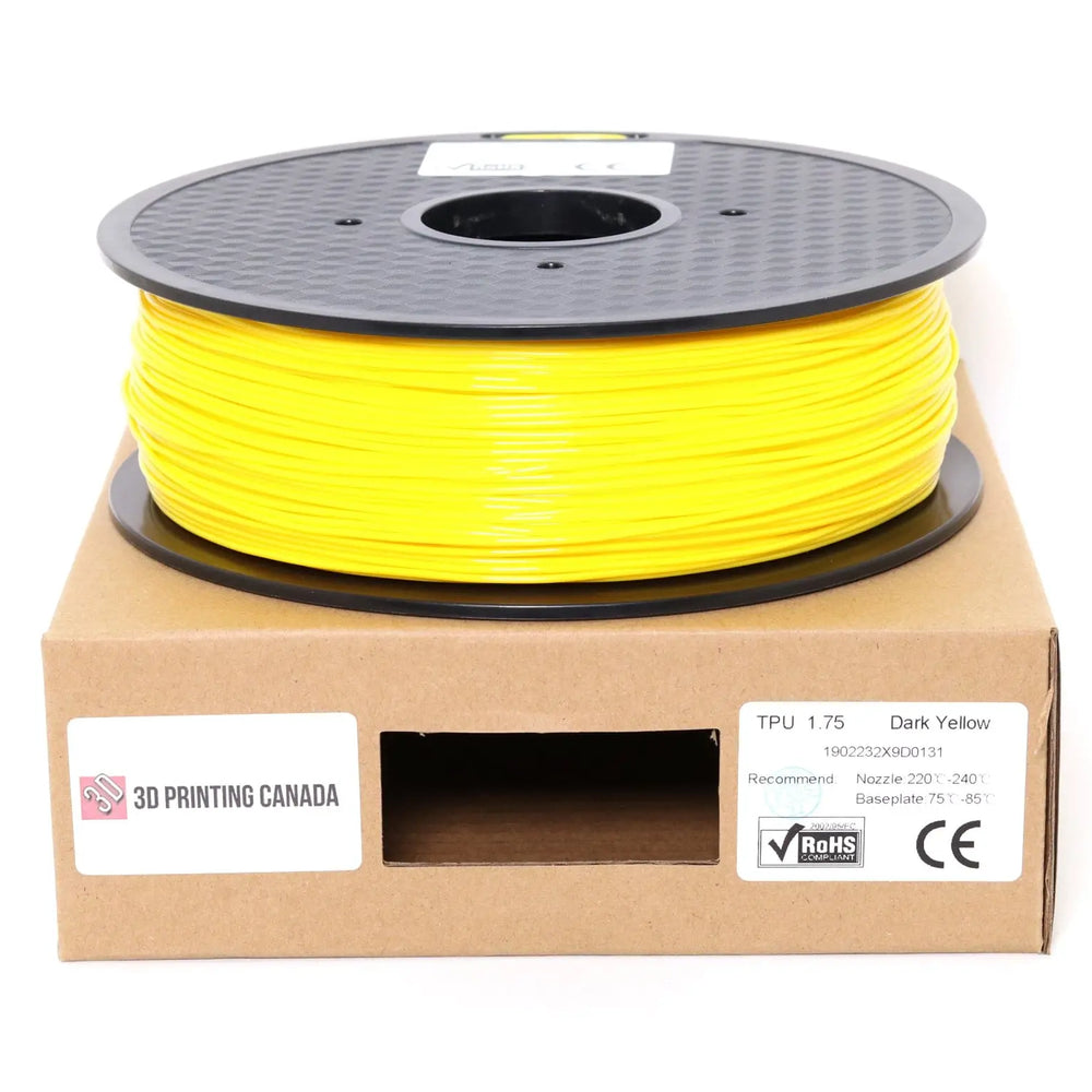 Jaune foncé - Filament TPU standard - 1,75 mm, 1 kg