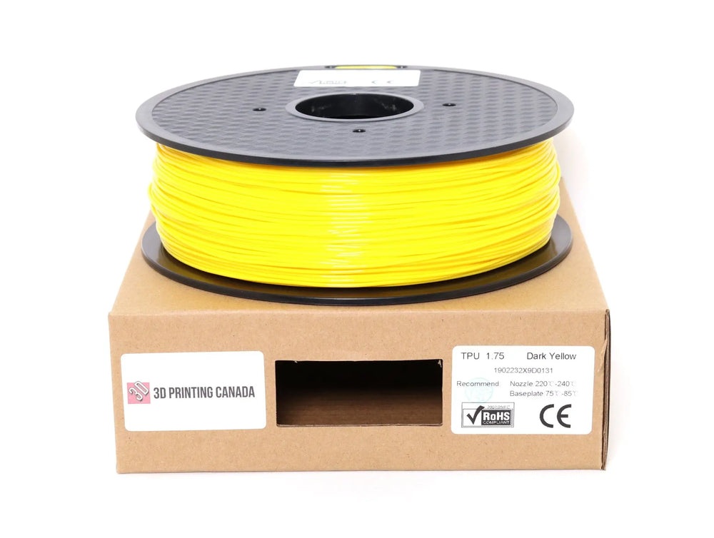 Dark Yellow - Standard TPU Filament - 1.75mm, 1kg