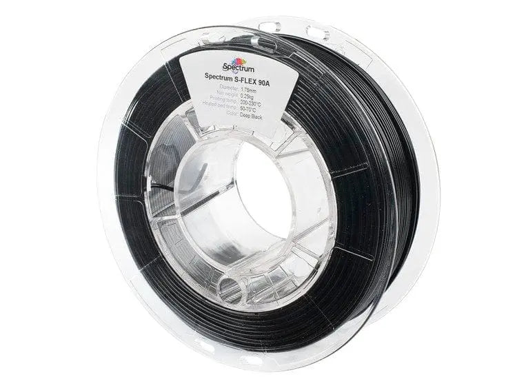Deep Black - Filament Spectrum S-Flex 90A - 1,75 mm, 0,25 kg
