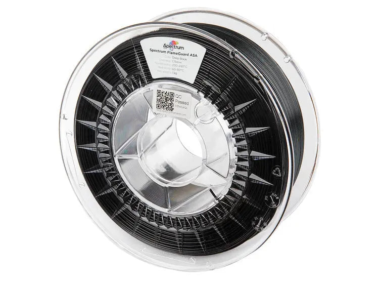 Deep Black - Spectrum FlameGuard ASA 275 Filament - 1.75mm, 1kg Spectrum Filaments