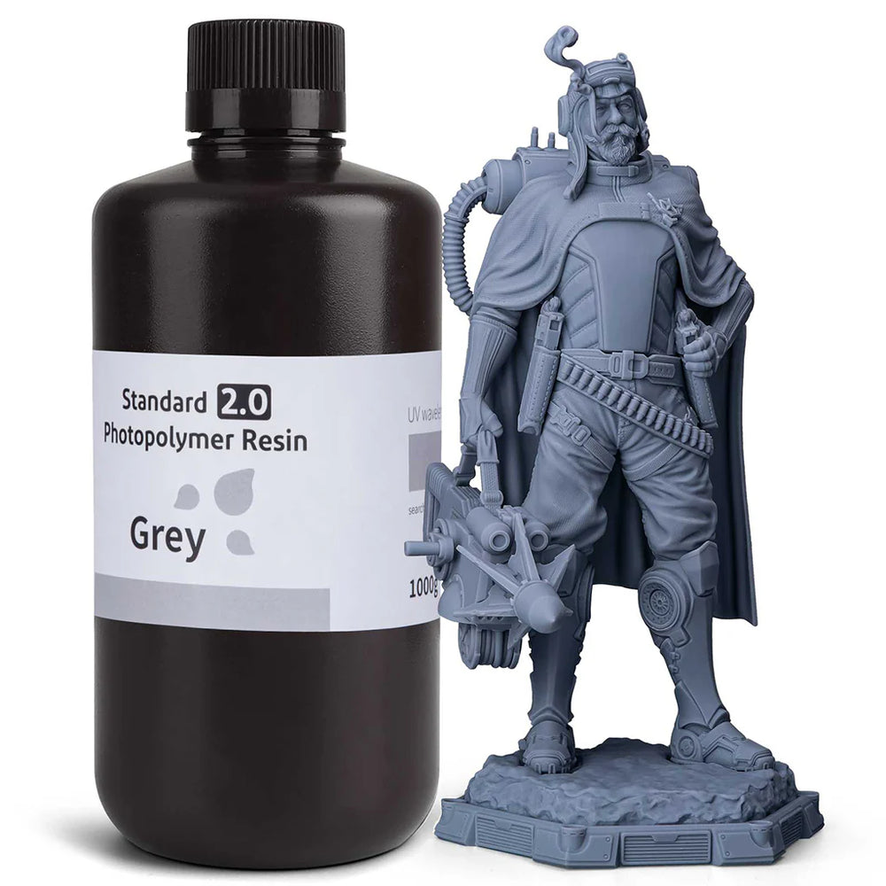 ELEGOO Standard 2.0 Resin 1000G - Grey 3D Printing Canada