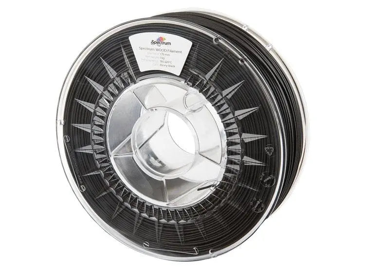 Ebony Black - Filament en WOOD Spectrum - 1,75 mm, 1 kg