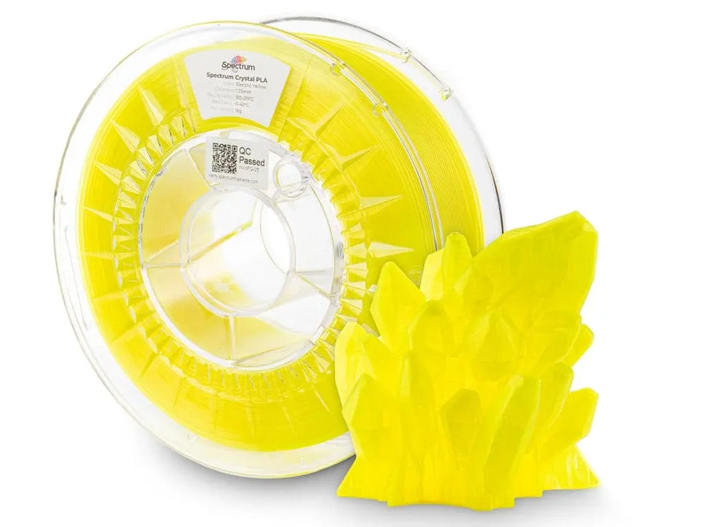 Jaune électrique - Spectrum PLA Crystal - 1,75 mm, 1 kg