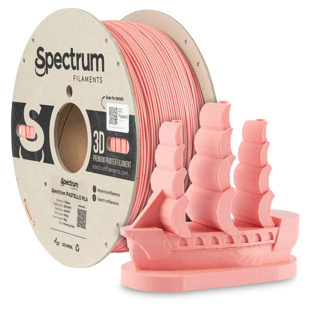 Flamingo Red - Spectrum Pastello PLA Filament - 1.75mm, 1kg