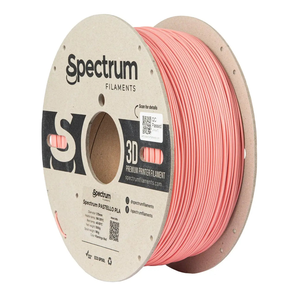 Flamingo Red - Spectrum Pastello PLA Filament - 1.75mm, 1kg