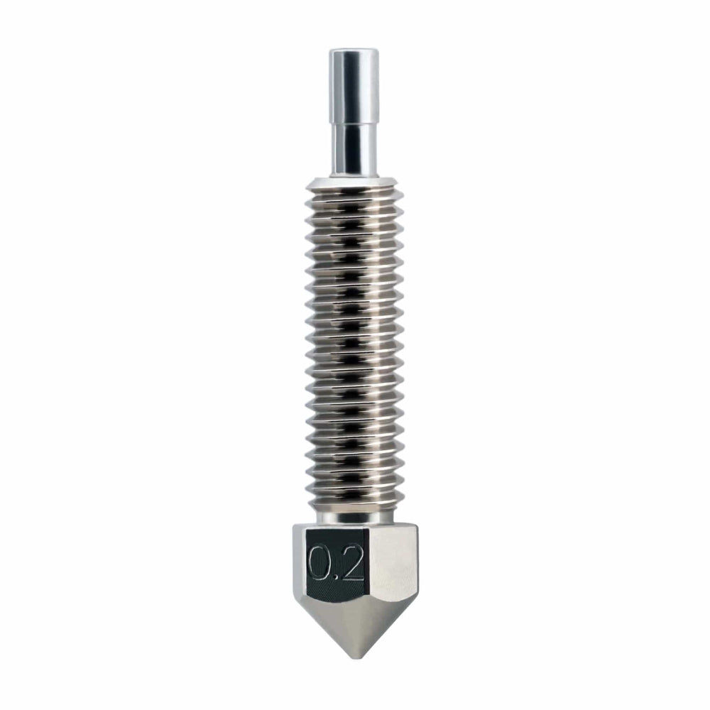 Micro Swiss Brass Plated Wear Resistant Nozzle for FlowTech™ Hotend - 0.2mm