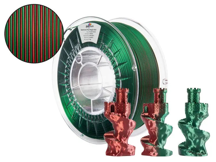 Forest Flame - Spectrum PLA Magic SILK Filament - 1.75mm, 1kg Spectrum Filaments