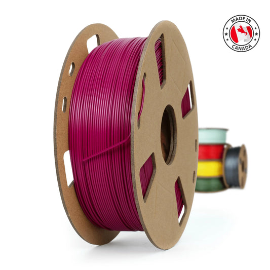 Fuchsia - Filament PLA+ fabriqué au Canada - 1,75 mm, 1 kg 