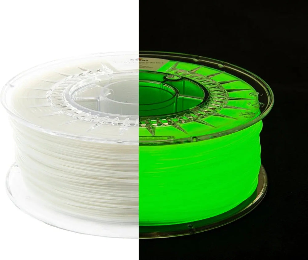Glow In The Dark Yellow Green - Spectrum ASA 275 Filament - 1.75mm, 0.25kg Spectrum Filaments