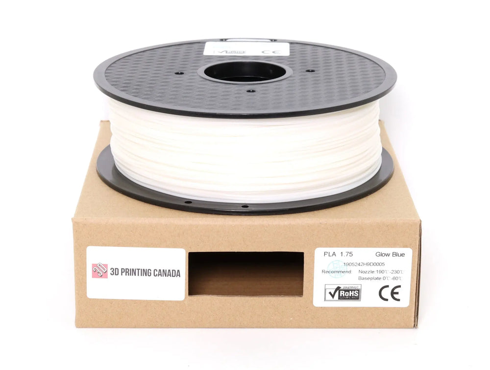 Glow in the Dark - Bleu - Filament PLA standard - 1,75 mm, 1 kg