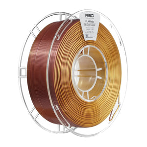 Filament PLA bicolore soie R3D, or/cuivre, 1,75 mm, 1 kg