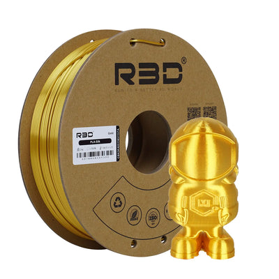 Gold - R3D Silk PLA Filament - 1.75mm, 1kg R3D