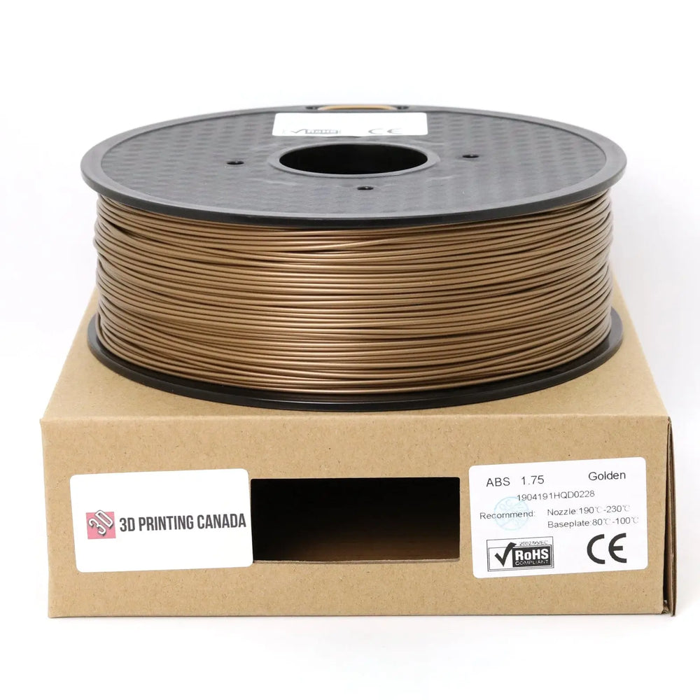 Golden - Standard ABS Filament - 1.75mm, 1kg