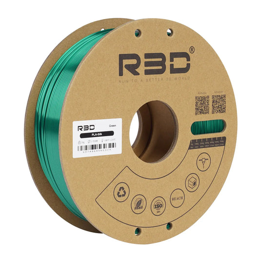 Filament PLA soie R3D vert - 1,75 mm, 1 kg