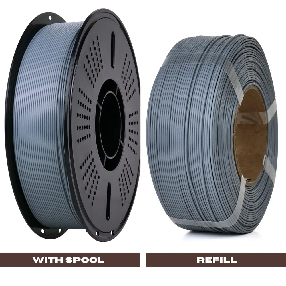 Grey - Budget PLA Filament - 1.75mm, 1kg 3D Printing Canada
