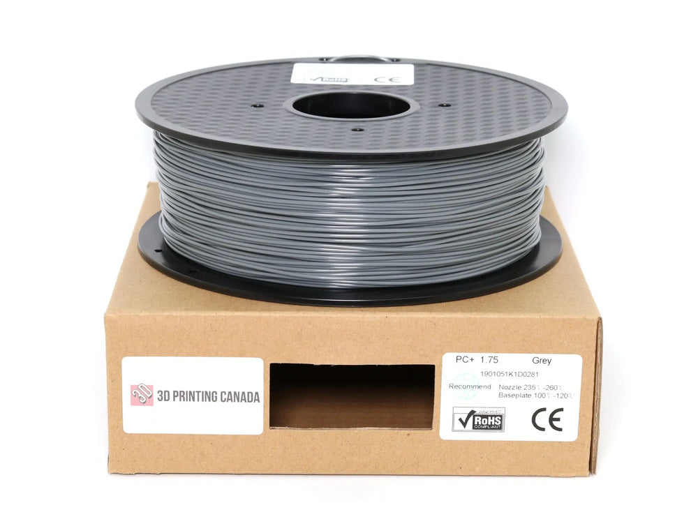 Gris - Filament PC+ standard - 1,75 mm, 1 kg