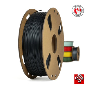 Gris métallisé - Filament PLA+ fabriqué au Canada - 1,75 mm, 1 kg 