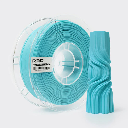 Filament PLA mat haute vitesse R3D bleu glacier - 1,75 mm, 1 kg