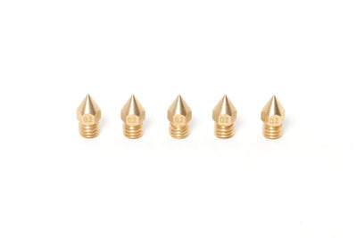 MK8 Brass Nozzle 1.75mm-0.2mm (5 Pack)