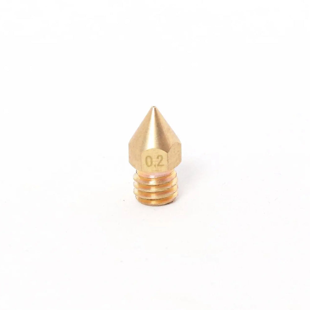 MK8 buse en laiton 1,75 mm-0,2 mm (longueur de filetage 5 mm) (lot de 5)