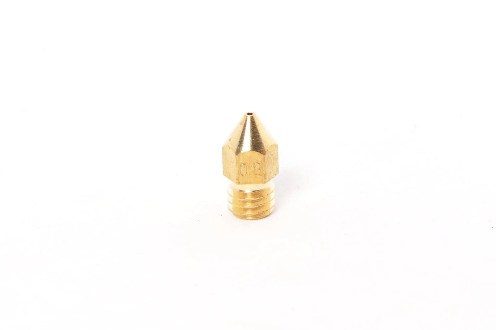 Buse en laiton MK8 1,75 mm - 0,8 mm (longueur de filetage de 5 mm) (lot de 5)