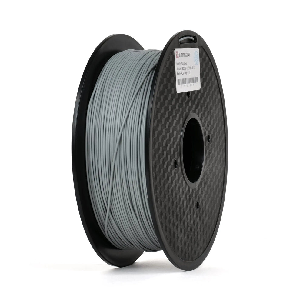 Gris mat - Filament PLA standard - 1,75 mm, 1 kg