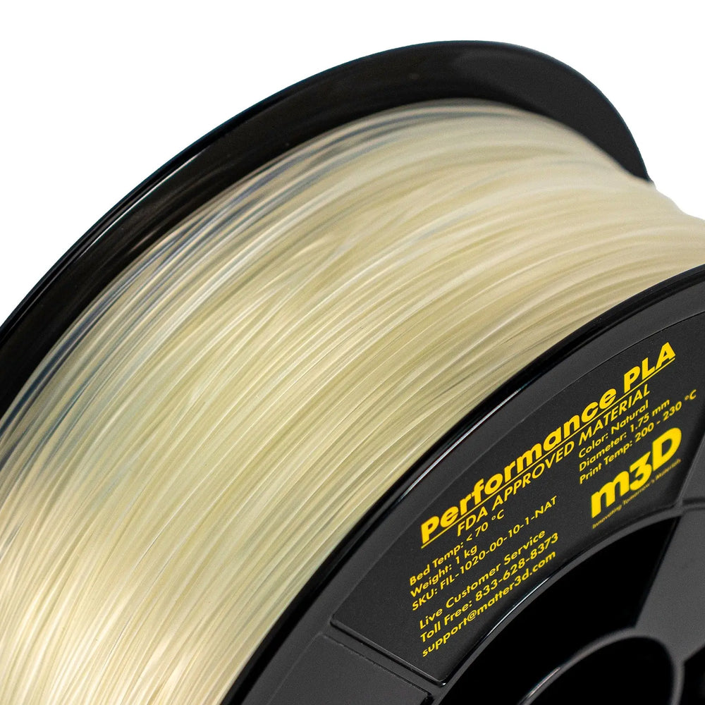 Natural - 1.75mm Matter3D Performance PLA Filament - 1 kg