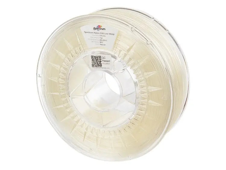 Filament en nylon PA6 Spectrum, faible déformation, naturel - 1,75 mm, 1 kg