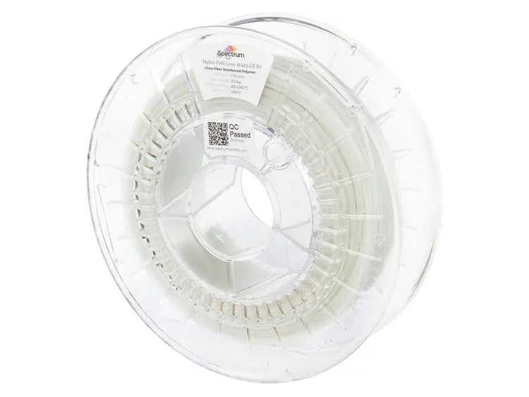 Naturel - Filament Nylon PA6 Spectrum à faible déformation, GF30 - 1,75 mm, 0,5 kg