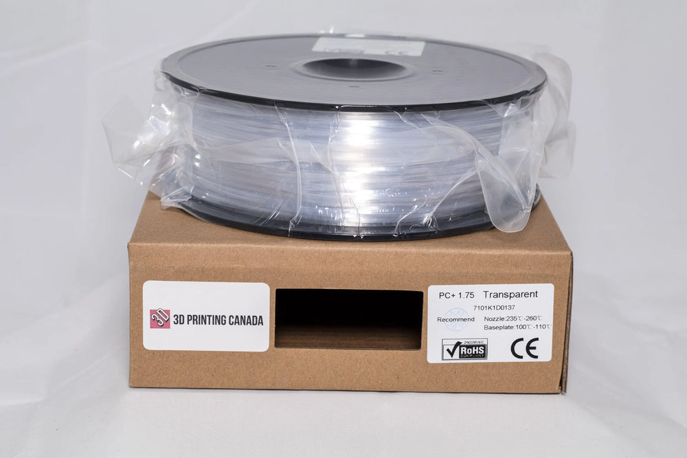 Transparent / Naturel - Filament PC+ standard - 1,75 mm, 1 kg