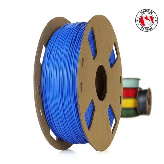 Bleu - Filament PLA+ fabriqué au Canada - 1,75 mm, 1 kg 