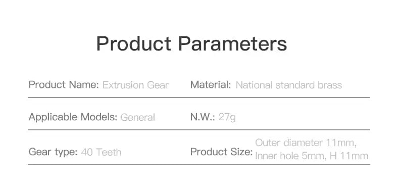 Official Creality Extruder Gear