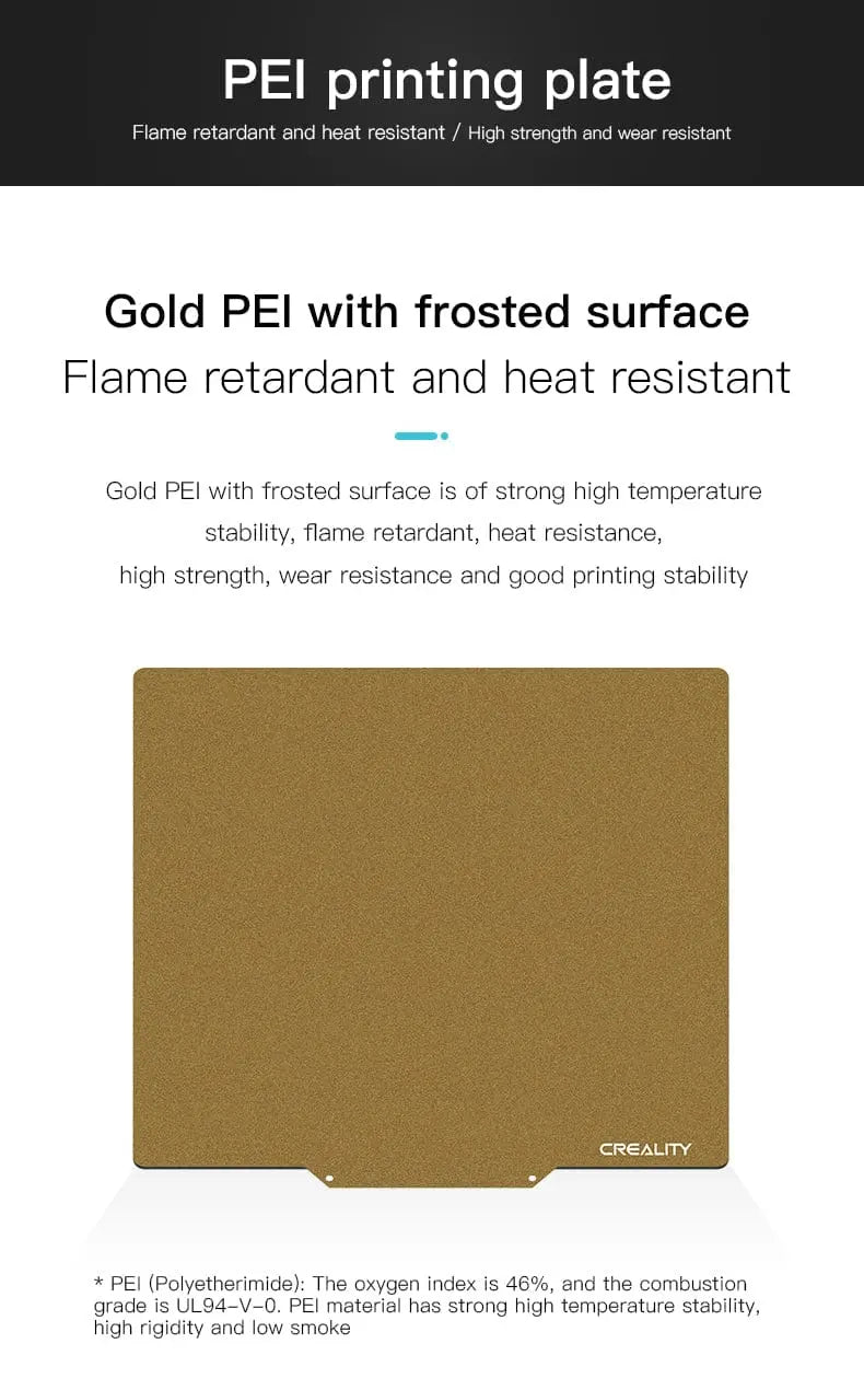Official Creality PEI (One Side Textured) Spring Steel Sheet for 320x310mm