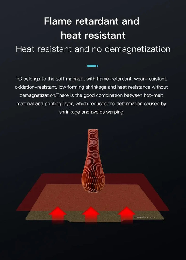 Tôle d'acier à ressort PEI texturée officielle Creality pour 235x235mm