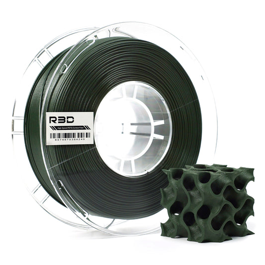 Olive Green - R3D High Speed Carbon Fiber PETG - 1.75mm, 1kg