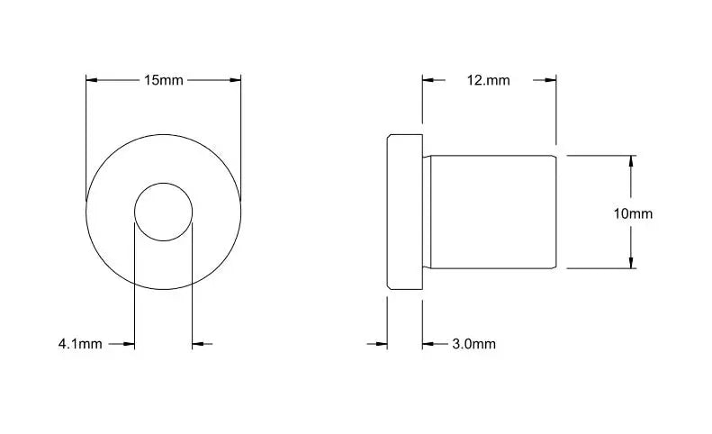 OpenBuilds Douille de guidage de foret de 4,1 mm de diamètre pour forets de 4,0 mm