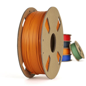 Filament PLA+ mat orange fabriqué au Canada - 1,75 mm, 1 kg 