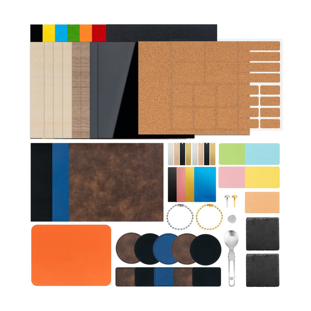 Kit d’exploration de matériaux pour laser xTool (111 pièces)