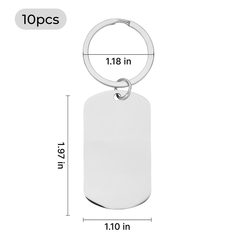 xTool Stainless Steel Military Keychain (10pcs)