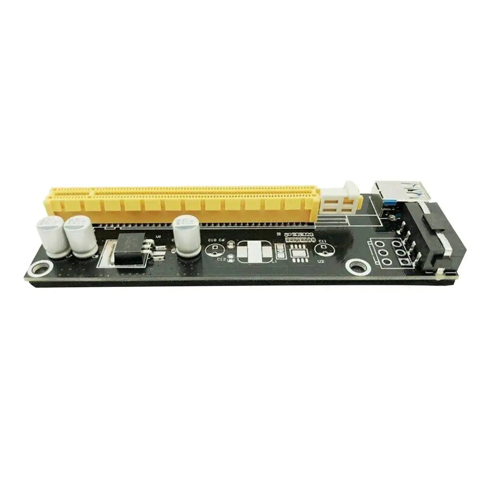 Carte Riser PCI-E 1x à 16x - Alimentation Molex 4 broches - VER006